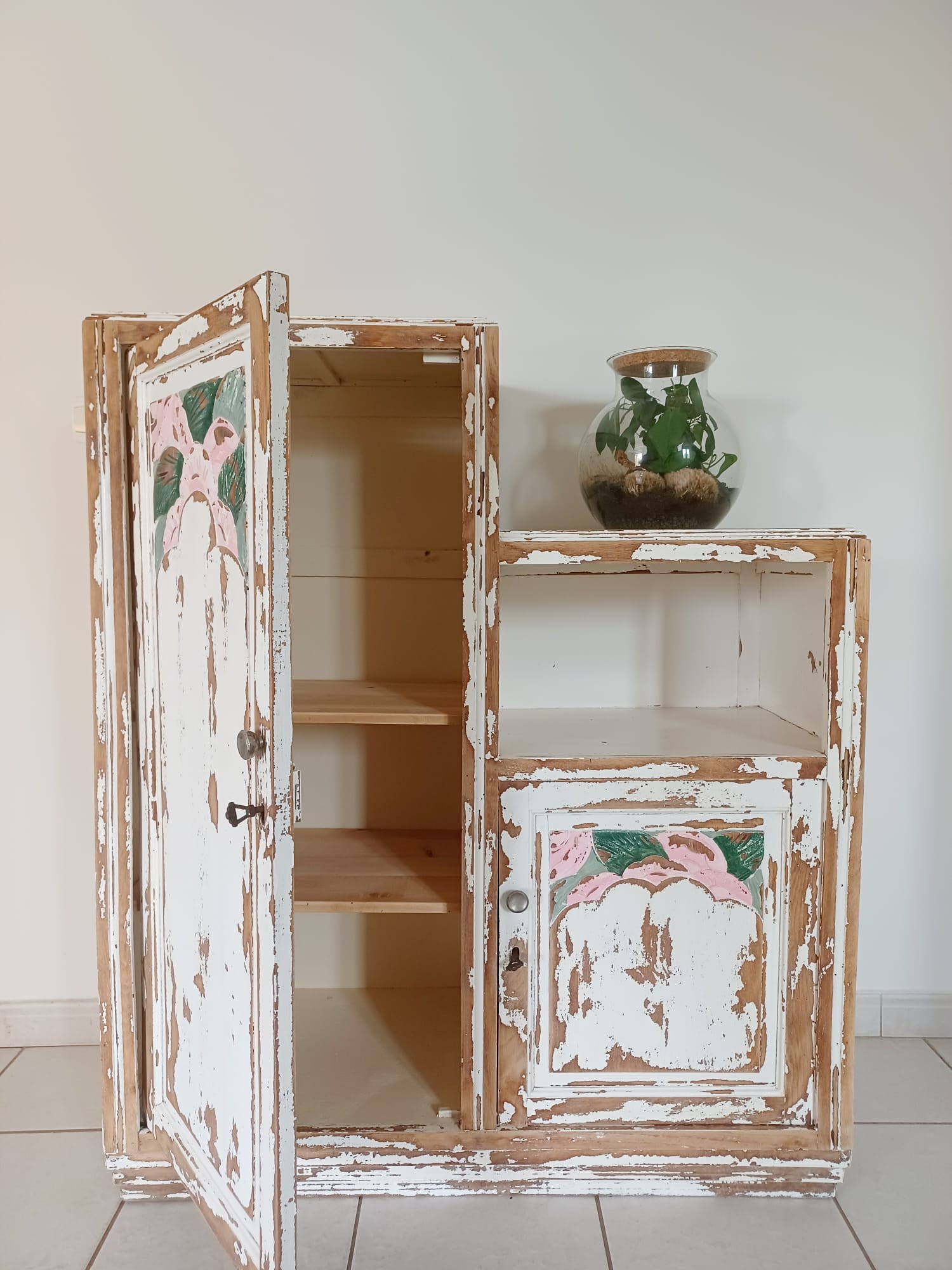 Asymmetrical Parisian art-deco wardrobe