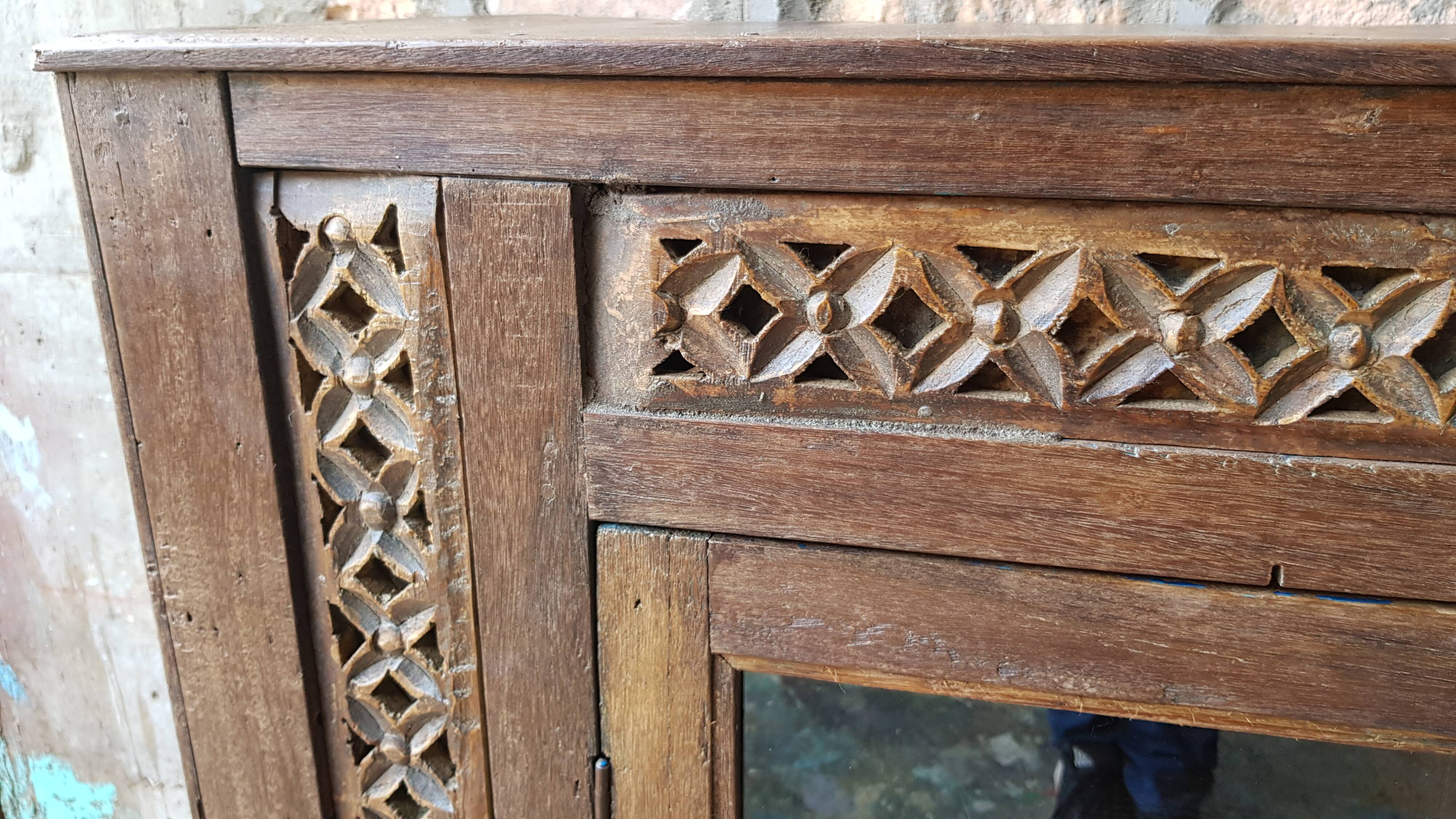 Ancient tribal buffet in Burmese teak