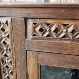 Ancient tribal buffet in Burmese teak