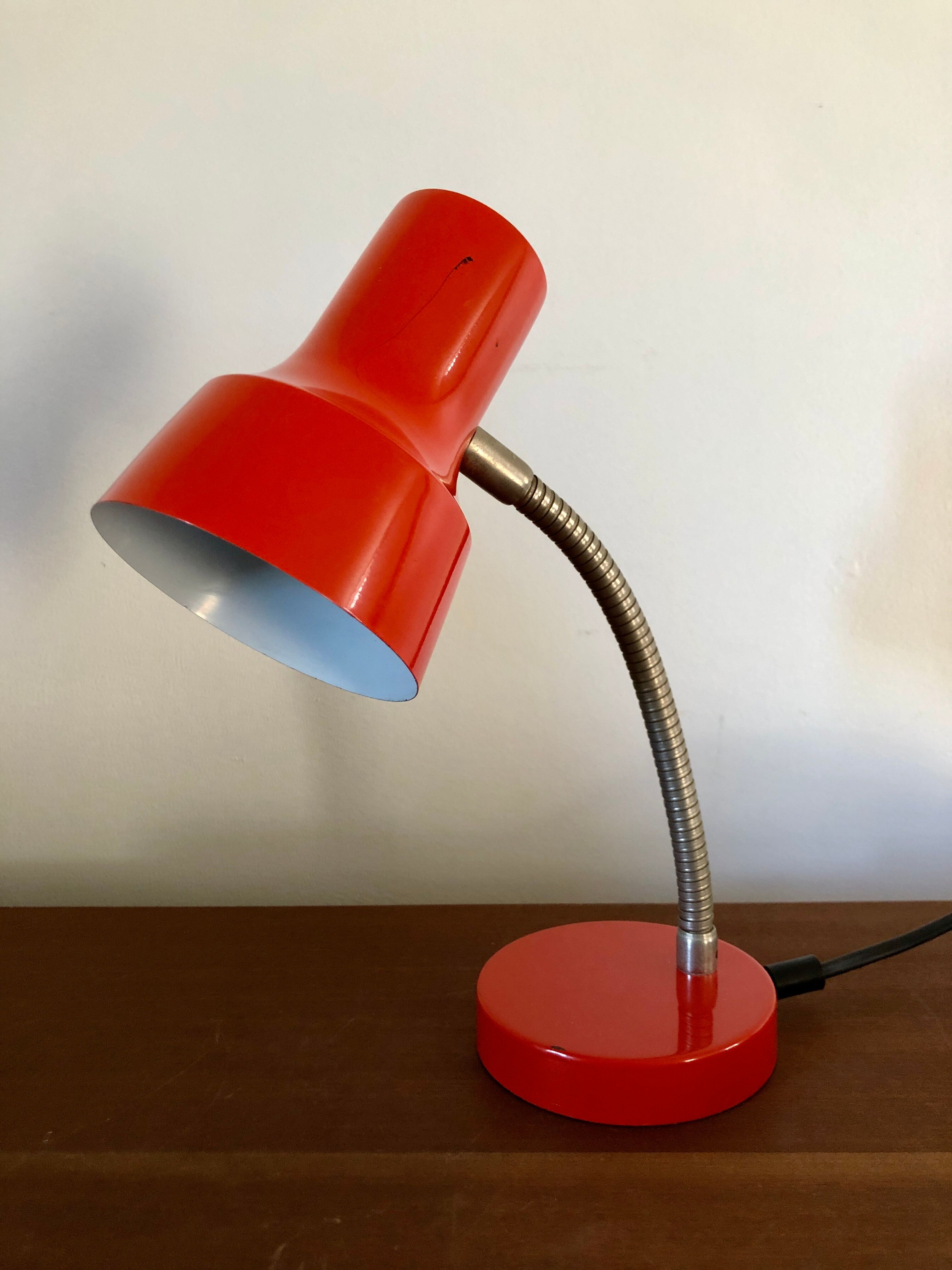 Red desk lamp 1960