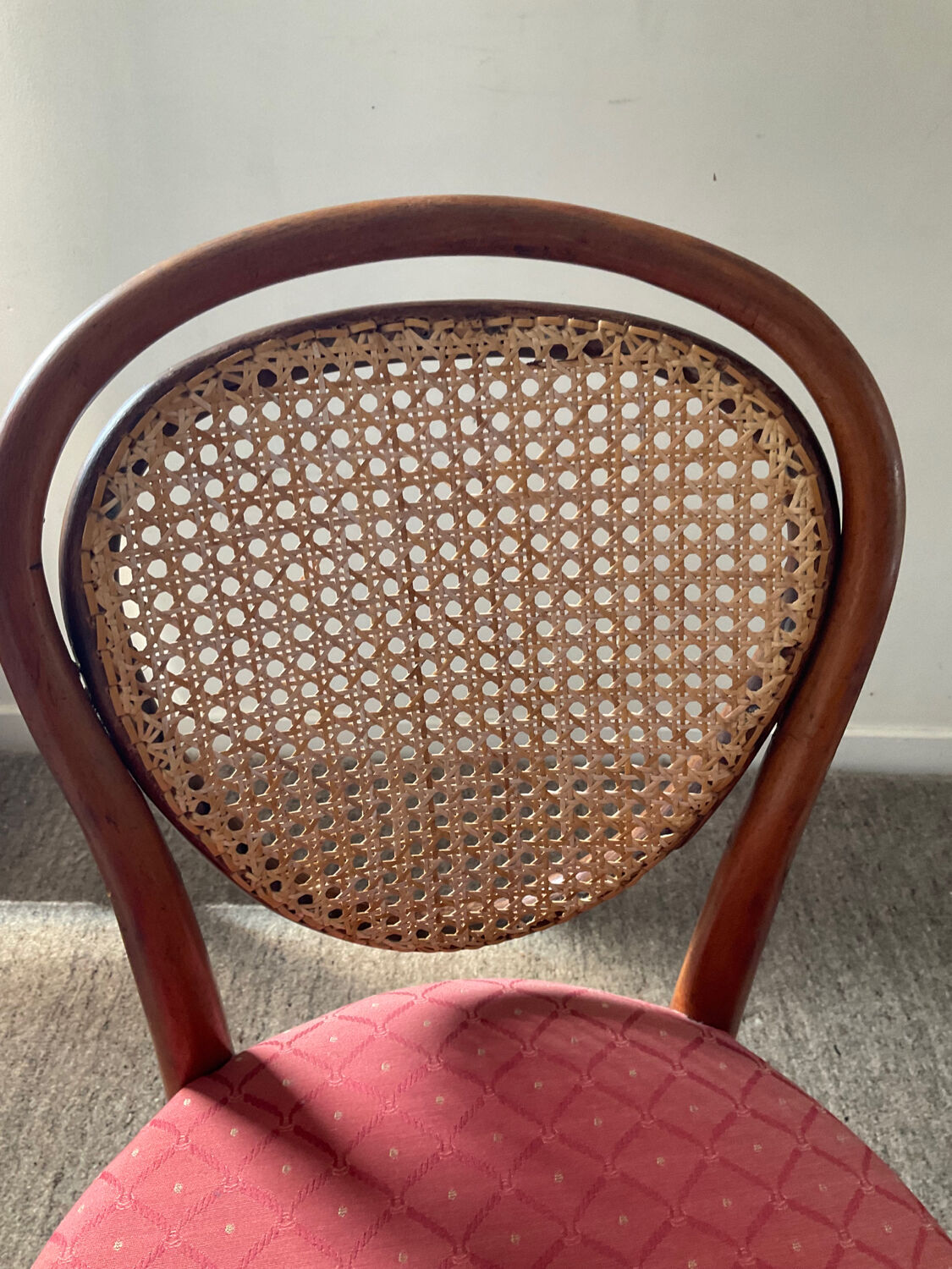 Chaise bistrot cannée enfant vintage