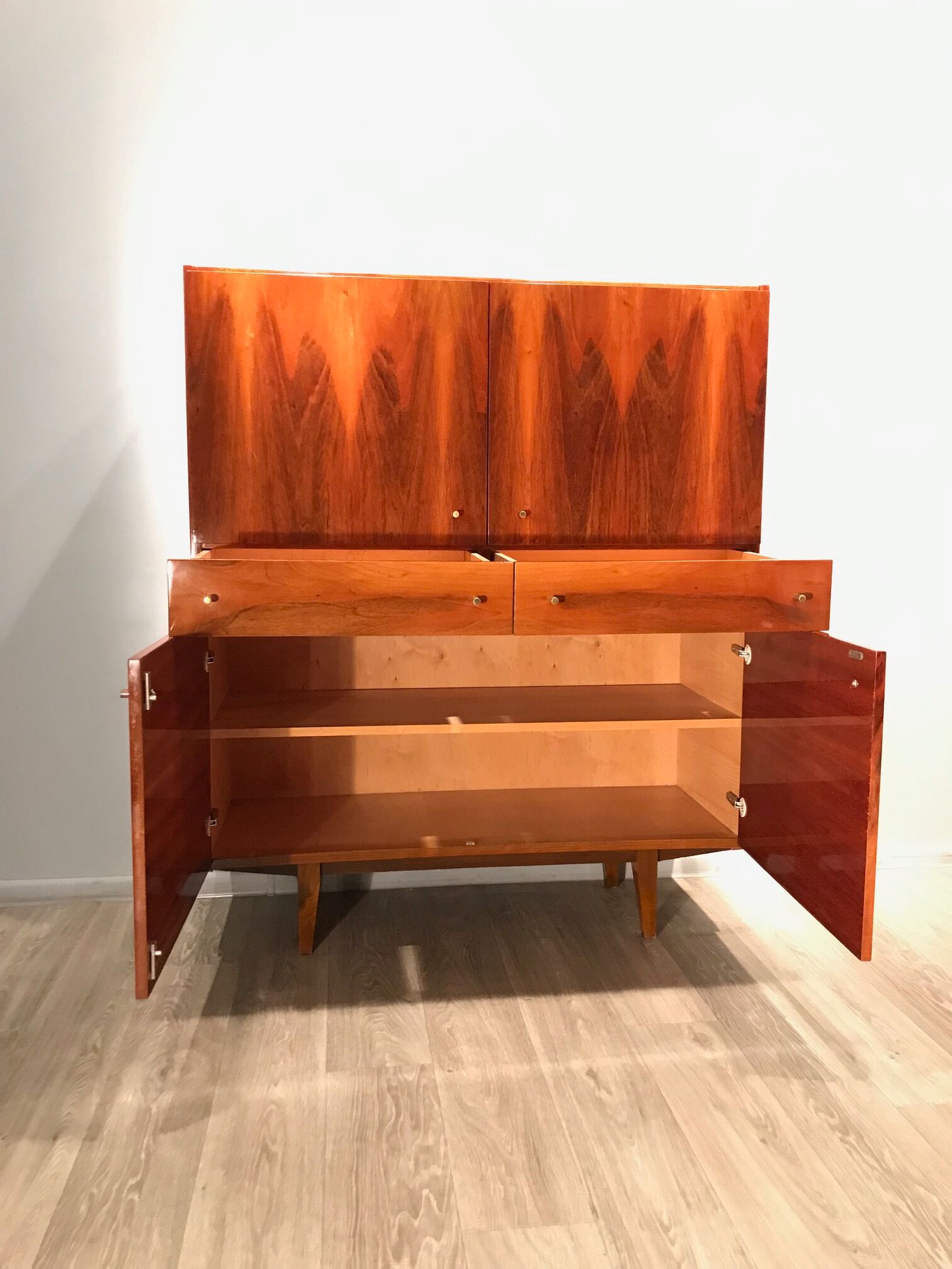 Chest of drawers, Wardrobe, Bytom Furniture Factory, Poland, 1970s