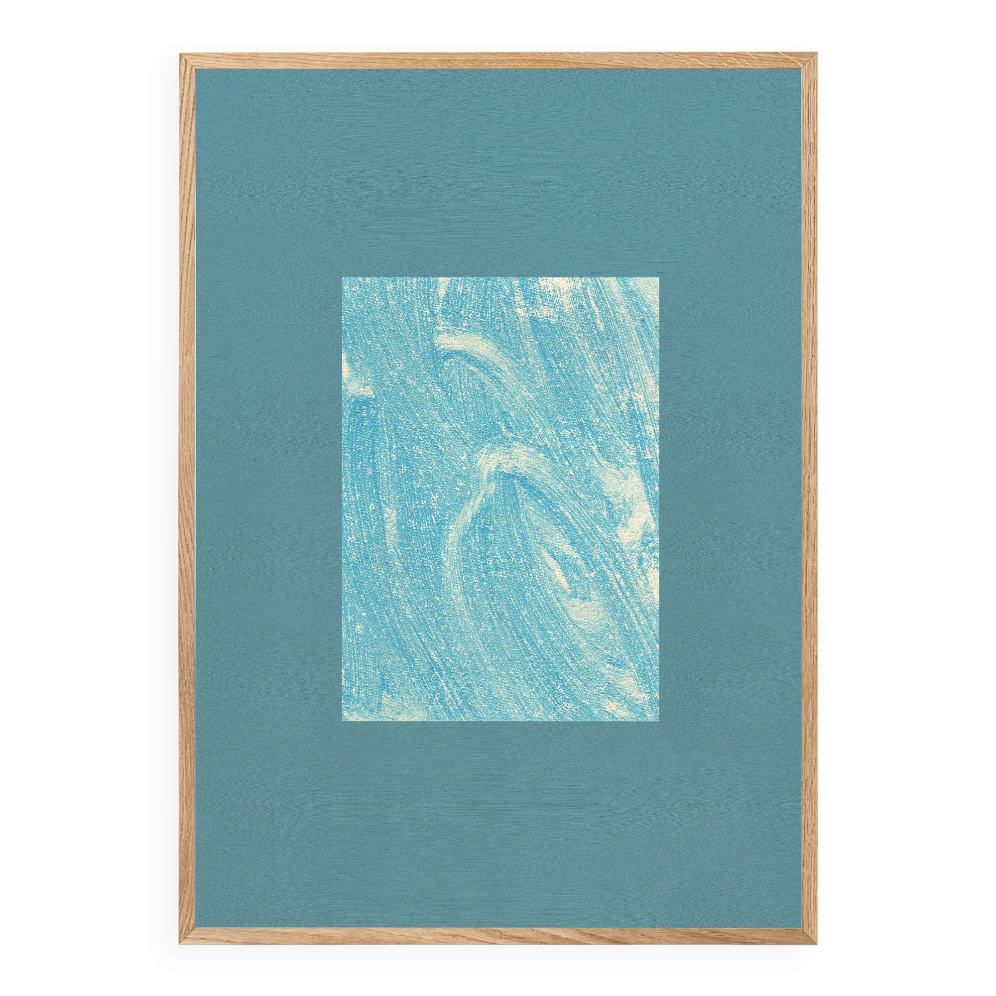 art print after an abstract painting signed Eawy