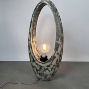 Tall sculptural fiberglass lamp, France, 1970s