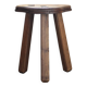Tabouret vintage, tabouret bois, tabouret tripode , tabouret trilobé, porte