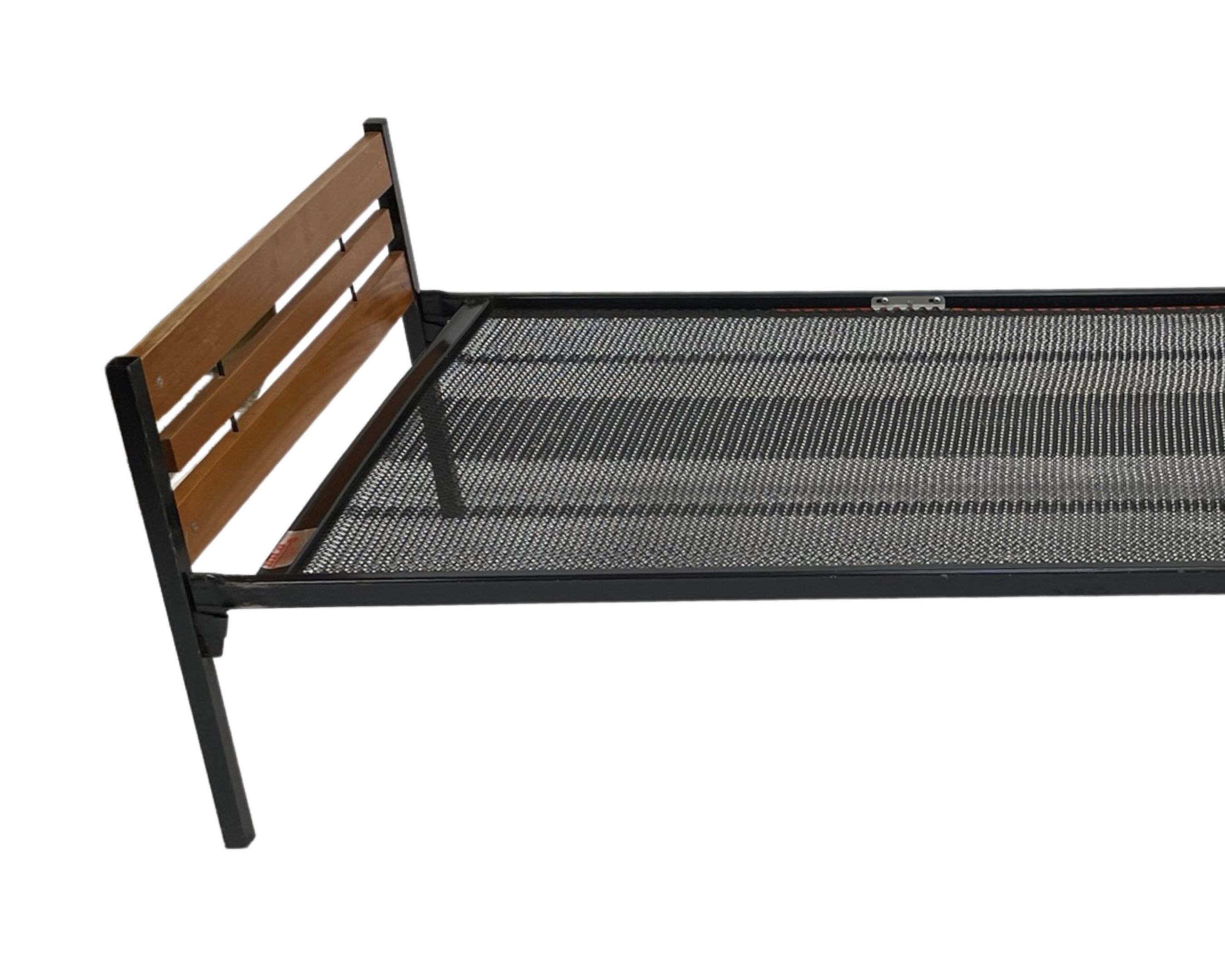 Vintage scandinavian bed daybed by Dico Holland 1960s teak metal