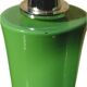 Green apple metal bedside lamp, in the style of Laurel.