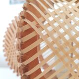 Mid century wooden bedside table lamp 1960