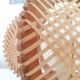 Mid century wooden bedside table lamp 1960