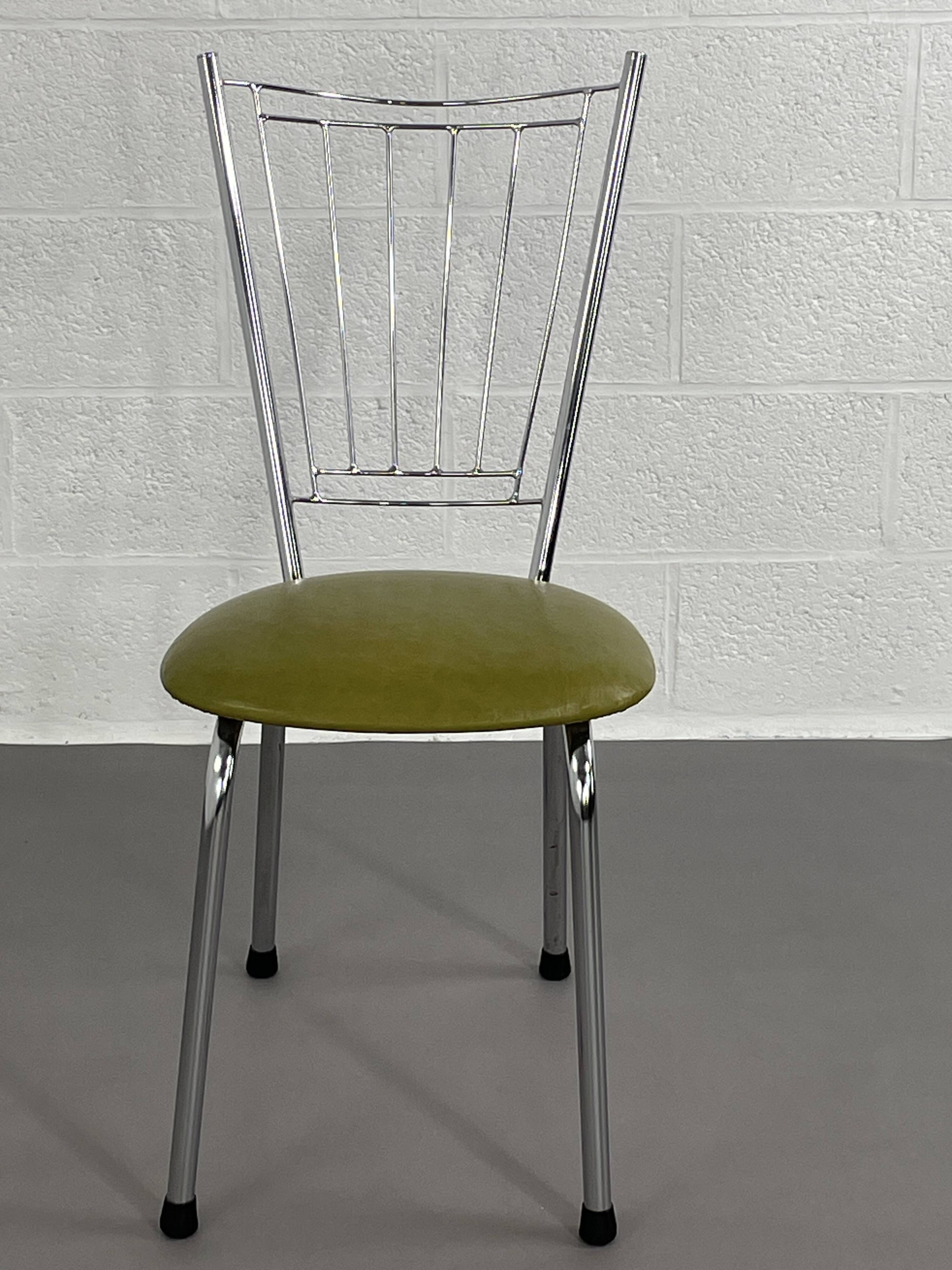 Vintage chrome metal chair