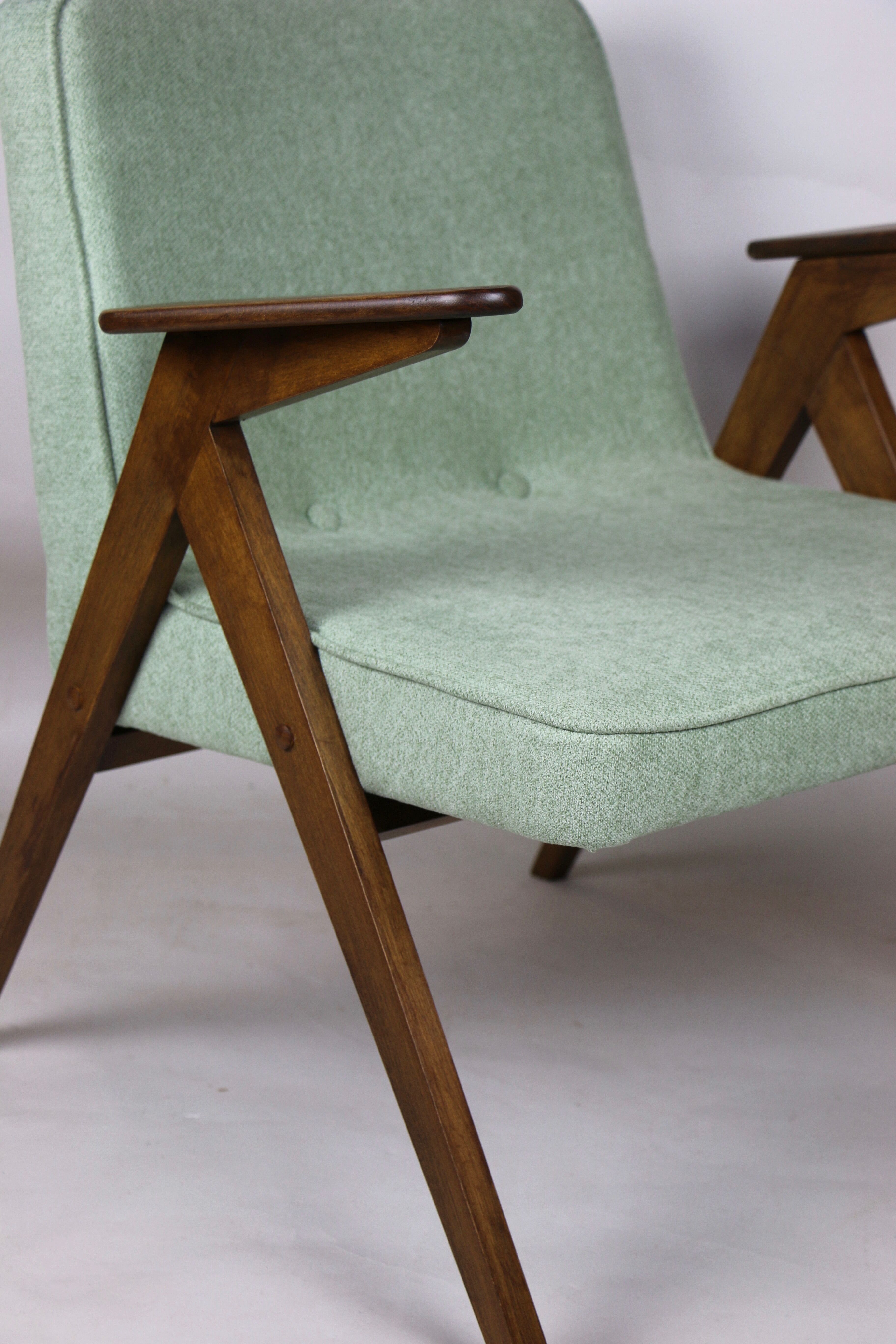 Light green Bunny armchair by Józef Chierowski, 1970s