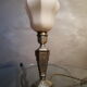 small art deco bedside lamp in gold patinated regule with its original 26x10 cord