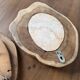 Set of 2 organic brutalist mirrors wood 1950s