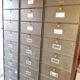Roneo clamshell filing cabinet