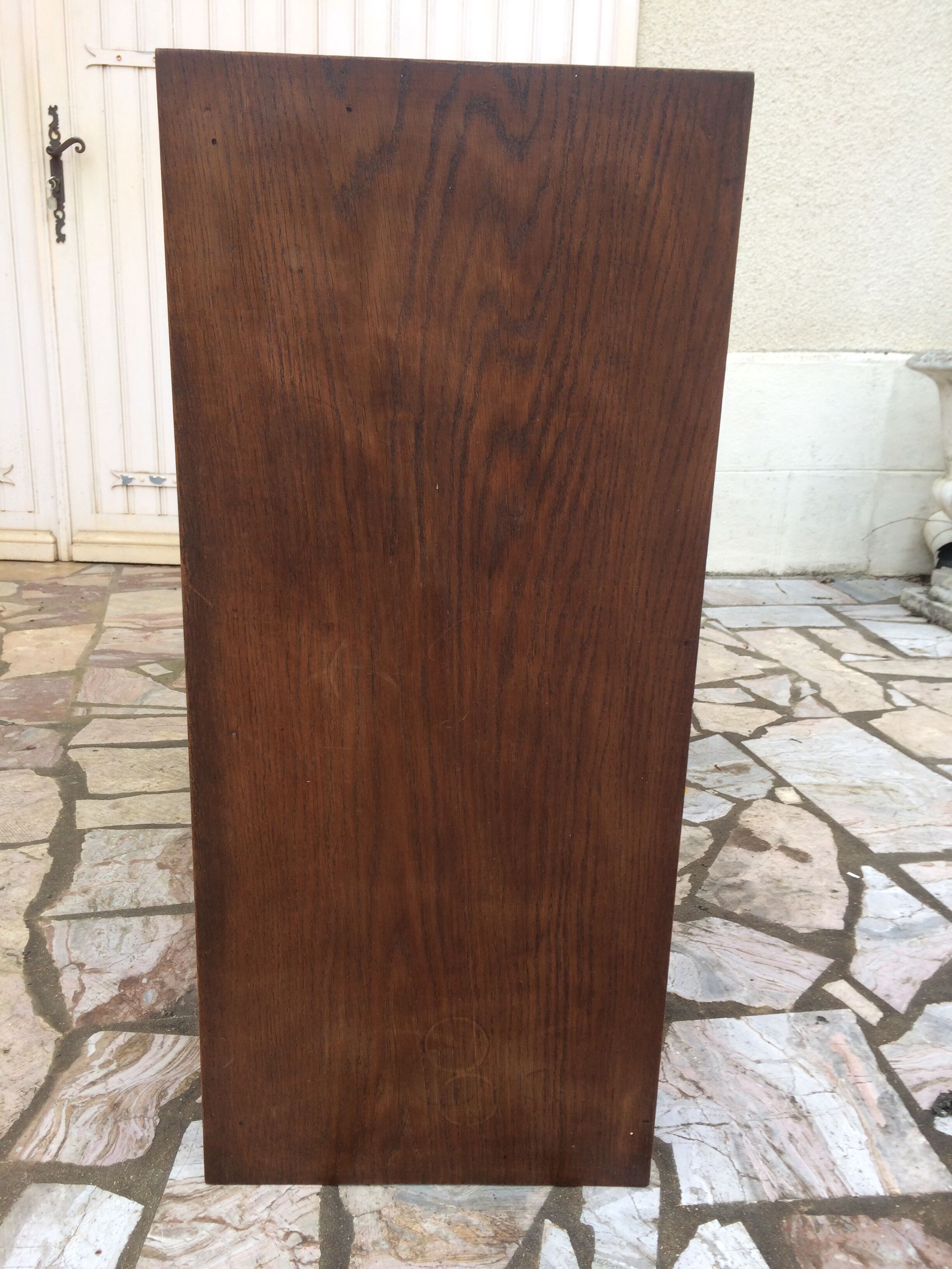 30s oak double curtain binder