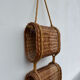 Suspended wicker rattan servant from the 1960s.