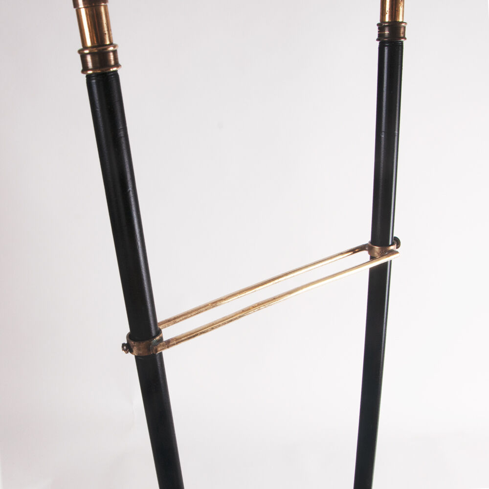 Floor lamp with two shades