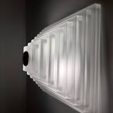 Pyramid glass ceiling light Limburg 1980s