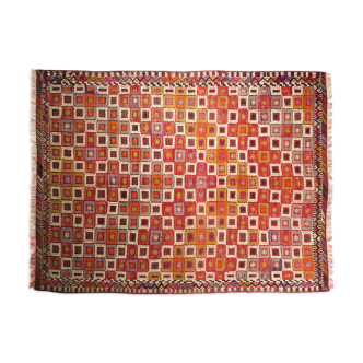 Anatolian handmade kilim rug 177 x 137 cm