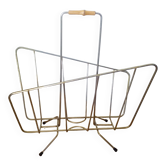 Gold metal magazine rack