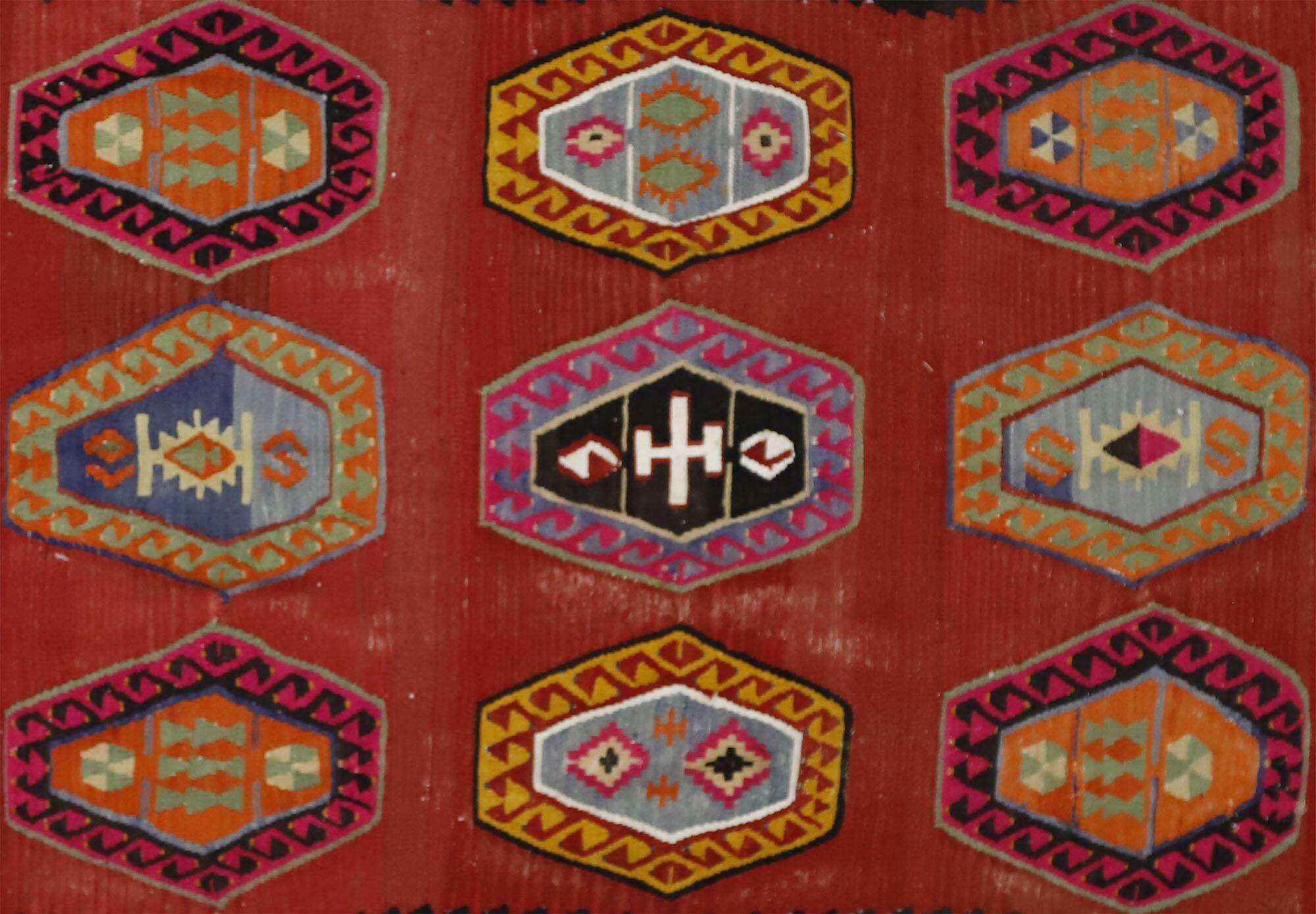 Authentic Vintage Turkish Kilims & Handwoven Rugs – Unique Home Decor Pieces 183x 344 cm