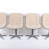 Set of 4 Strafor 451 armchairs by Randall Buck, 1970s