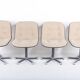 Set of 4 Strafor 451 armchairs by Randall Buck, 1970s