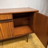 Mid-Century Retro Vintage Teak & Zebrano Wood Sideboard by Elliots of Newbu