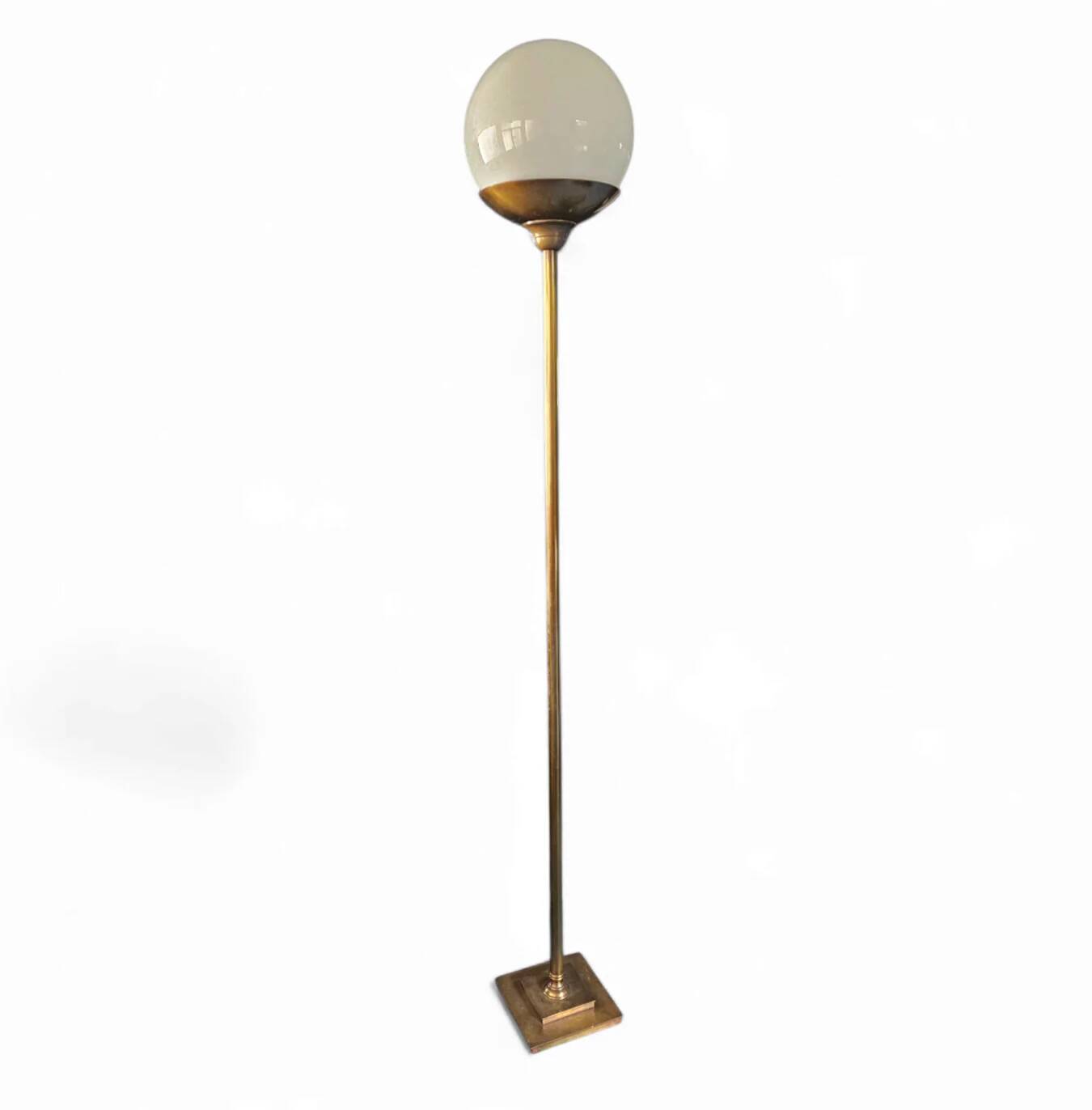 Large brass floor lamp 1970s height 220 cm