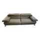 Roche bobois canapé digital - grey leather - 3 seats - 238 cm