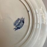 Set of 6 plates poppies faience of Gien 19th decoration Summer