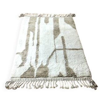 Tapis berbère Beni Ouarain du Maroc - Laine artisanale, 175×115 cm