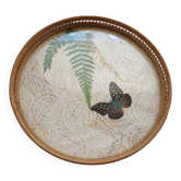 Butterfly wood tray