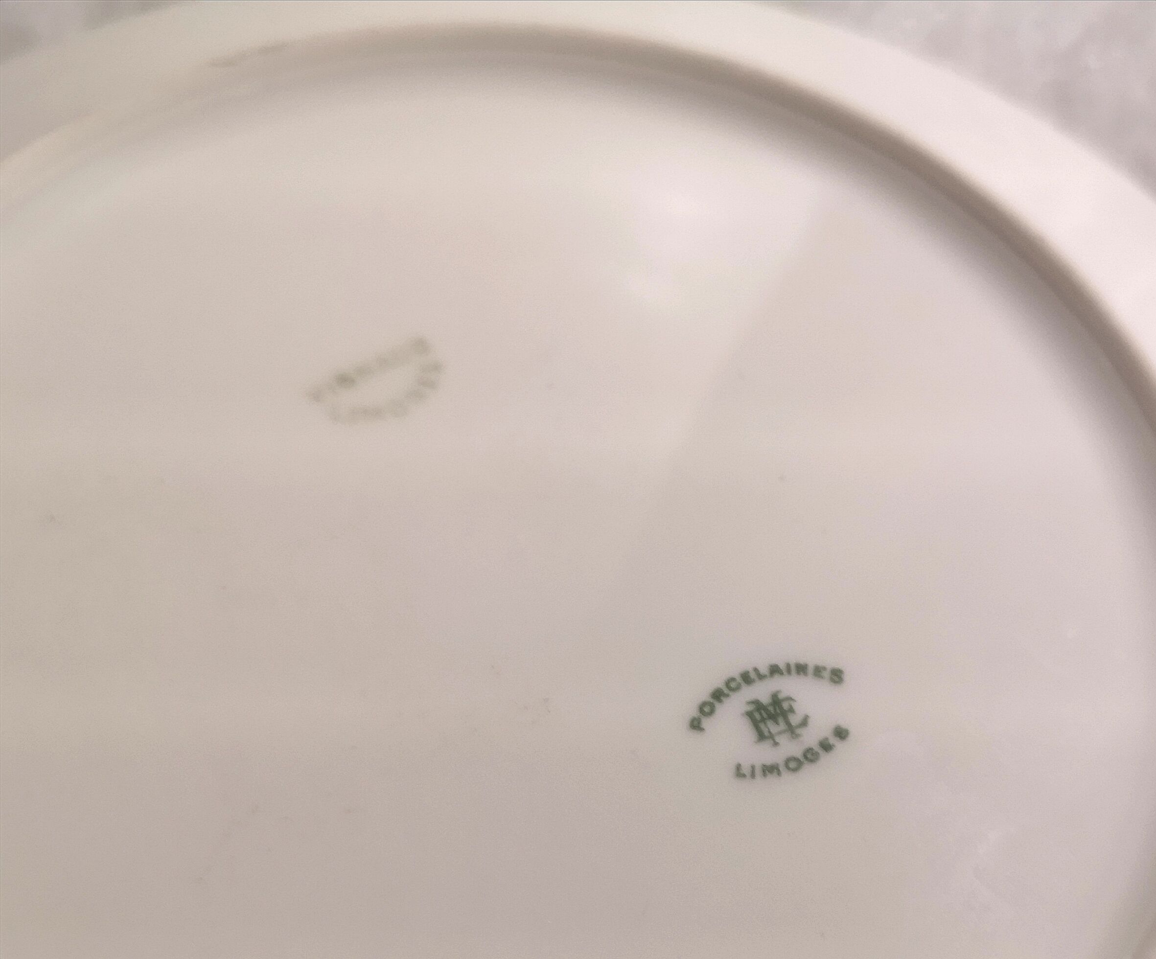 4 dessert plates vignaud limoges