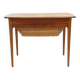 Scandinavian teak and rattan worker, Sweden, 1960s