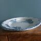 Oval ironstone platter, Clairefontaine, carnation decoration