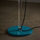 Turquoise floor lamp with plexi stem by Cosack