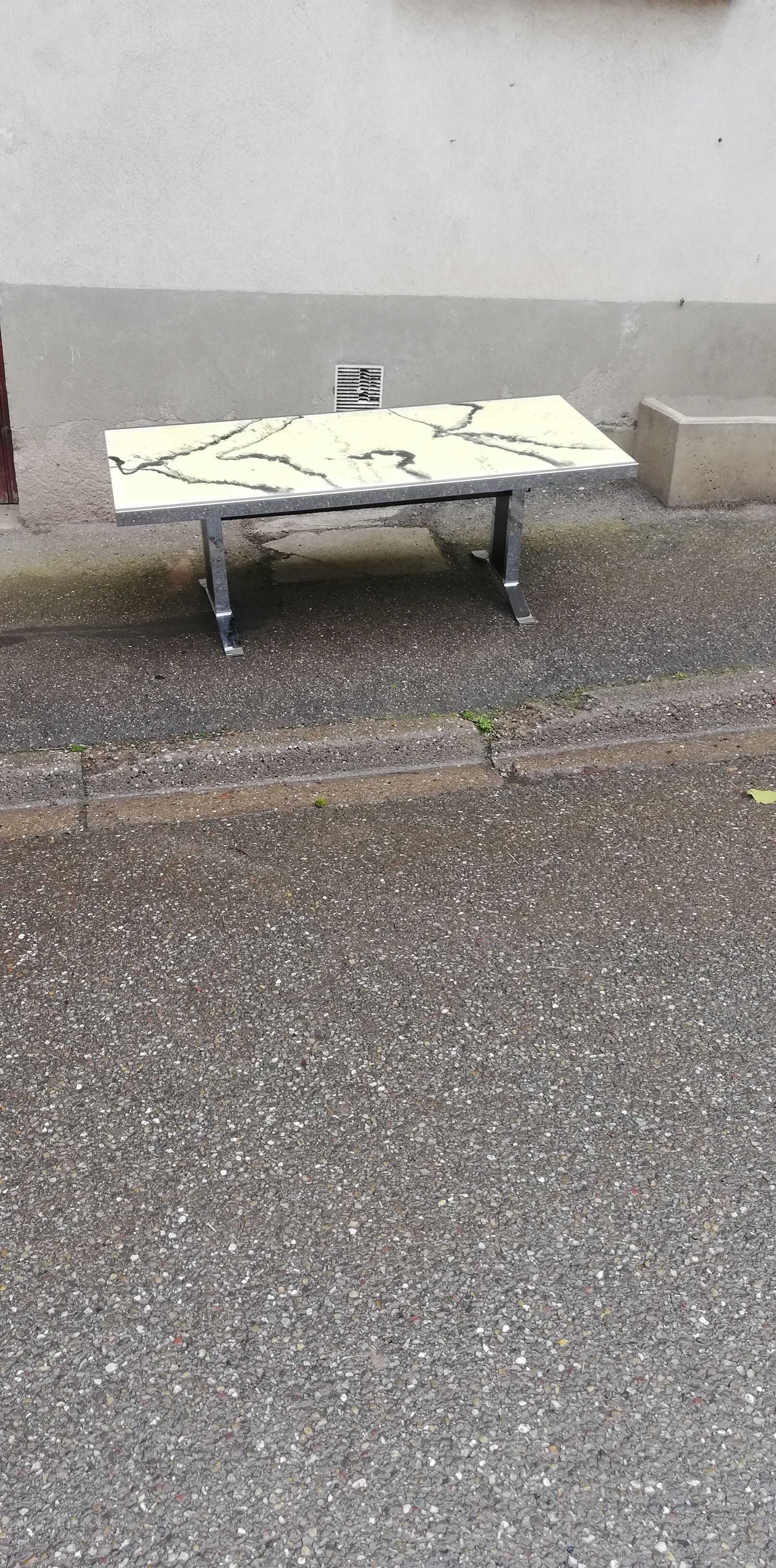 Vintage chrome and bakelite coffee table