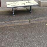 Vintage chrome and bakelite coffee table
