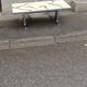 Vintage chrome and bakelite coffee table