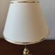 Pair of lamps in solid gold-plated brass