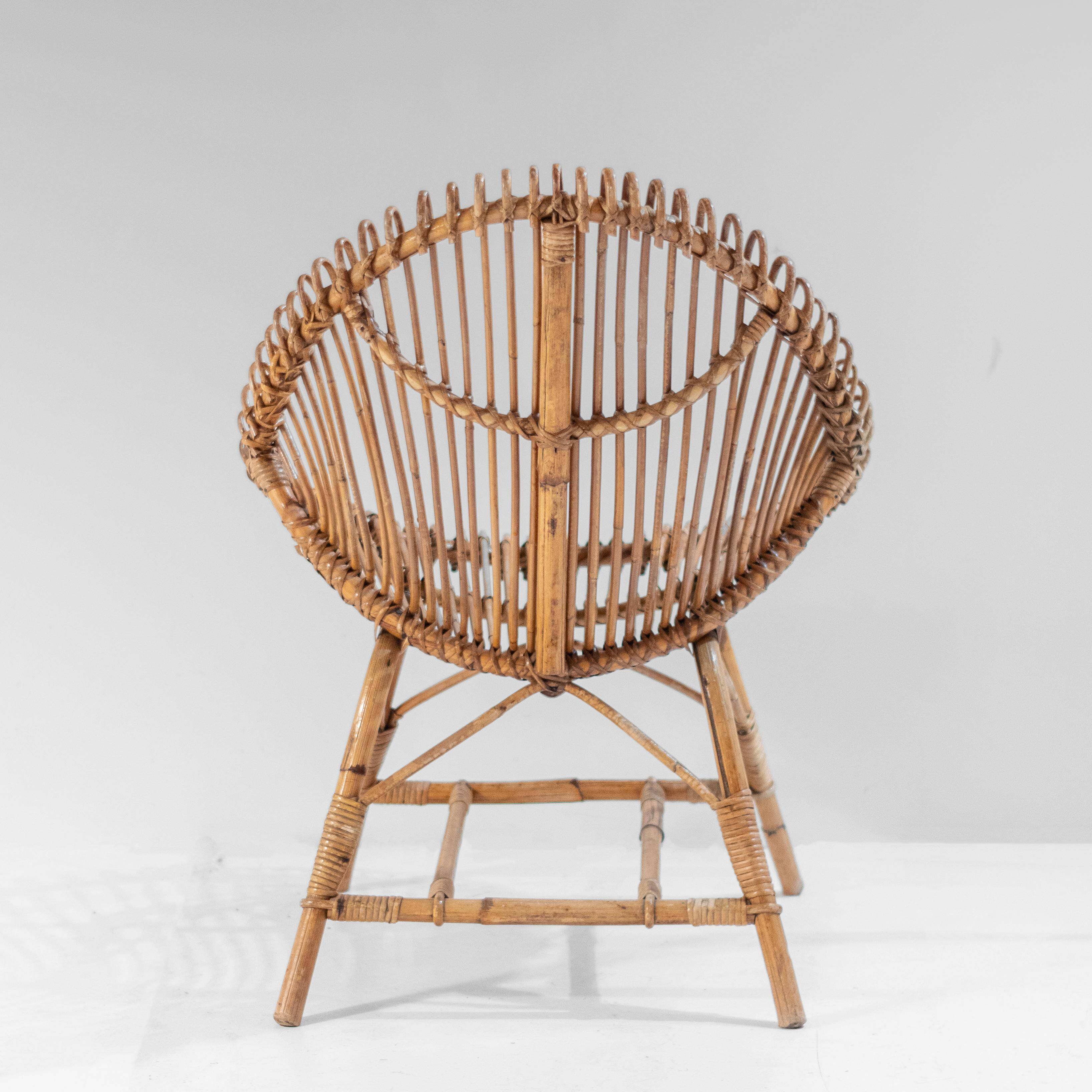 1960 Midcentury Modern Italian Bamboo Lounge Set