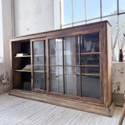 XXL industrial sideboard with glass doors