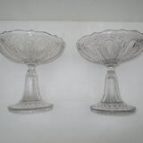 Duo of crystal cuts val saint lambert belgique