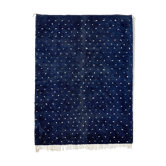 Modern Moroccan carpet dark blue 430x300cm