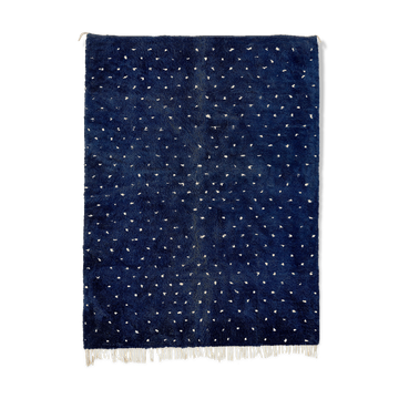 Modern Moroccan carpet dark blue 430x300cm
