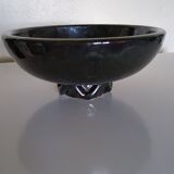 Jean Bacus (1885-1952) - Small black glazed stoneware bowl JB Vallauris