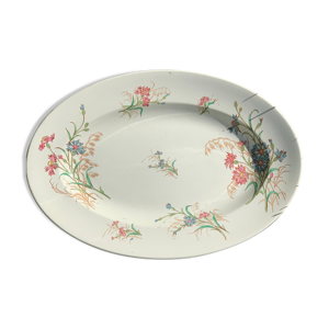Plat ancien, faïence, service