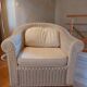 Salon de jardin en osier vintage