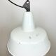 Industrial white enamel factory pendant lamp from zaos, 1960s